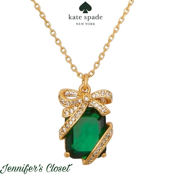 Kate Spade New York Pavé Present Pendant Necklace - Picture 1 of 5